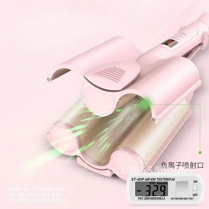 Hair Curler Big Wave Curling Iron Ceramic Deep Wavy Curler 3 Styler Barrels LED Rolls Hair Display Automatic Tools Egg