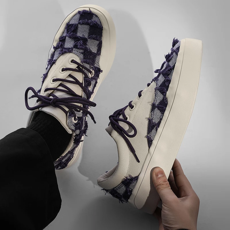 

​2025 Men’s Trendy Skate Shoes– Cool Street Style, Retro American Design, Thick Sole, Casual & Multipurpose