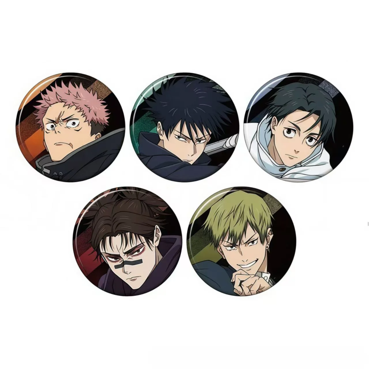 Jujutsu Kaisen Pins Naoya Zenin Yuji Itadori Yuta Okkotsu Fushiguro Megumi Choso Tinplate Brooch Hat Backpack Badge Props Gift image 2