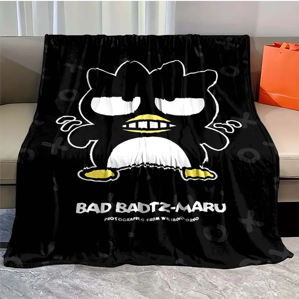 Couverture douce moelleuse de dessin animé japonais pour adultes, Sanurgente Bad Danemark tz Maru, feuille de canapé, couverture de bureau mignonne, cadeau de pause déjeuner