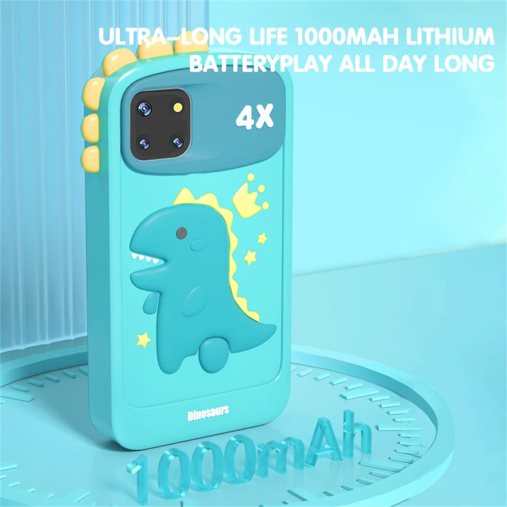 Large Screen 4.0'' Kids Smart Phone Toys Cartoon Baby Mobile MP3 Player Digital Camera for Girls Boys Birthday Christmas Gifts