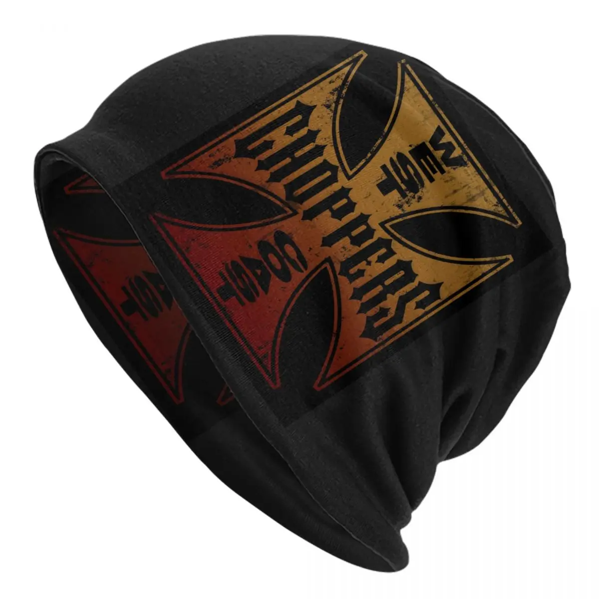 

Пользовательские западные побережья Iron Cross Choppers Skullies шапочки шапки унисекс зимняя теплая вязаная шапка для взрослых шапки с капюшоном уличная лыжная шапка