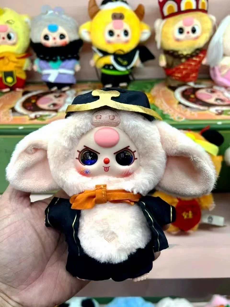 Nieuwe Echte Baby Three Havoc In Heaven Serie Blind Box Action Figure Trendy Mode Speelgoed Cartoon Model Poppen Kids Gift