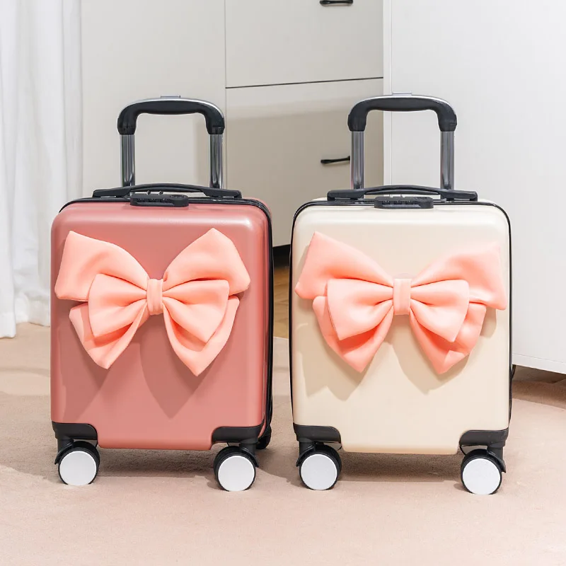 Tas Koper Mini 16-Inci dengan Tali Selempang, Koper Kabin Beroda, Tas Mini dengan Gagang Tarik dan Roda, Rak Koper Mini