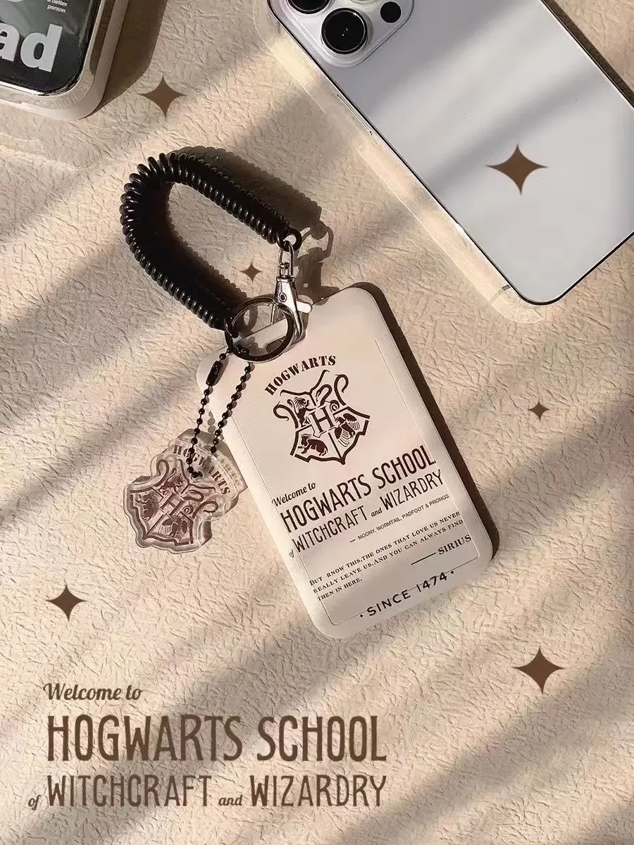 حامل بطاقات هاري بوتر من سلسلة HAPPY - حافظة واقية لبطاقة الوجبات/بطاقة العبور/بطاقة الهوية/بطاقة الوصول لبطاقة الوصول