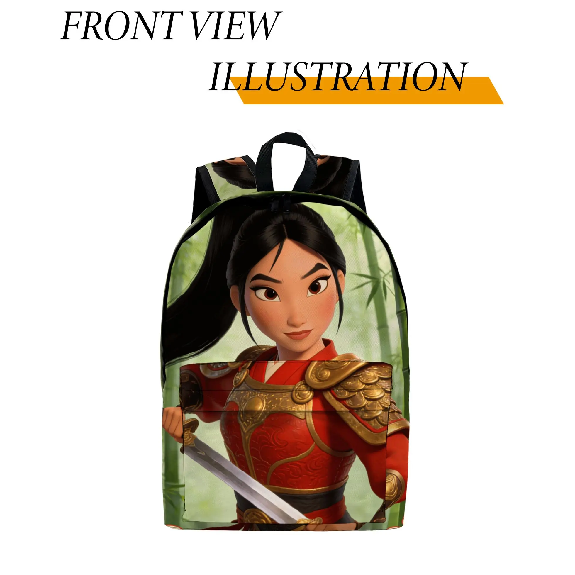 

1pc Mulan Backpack, Fashionable and Simple, Unisex, Large Capacity, High-Quality Gift