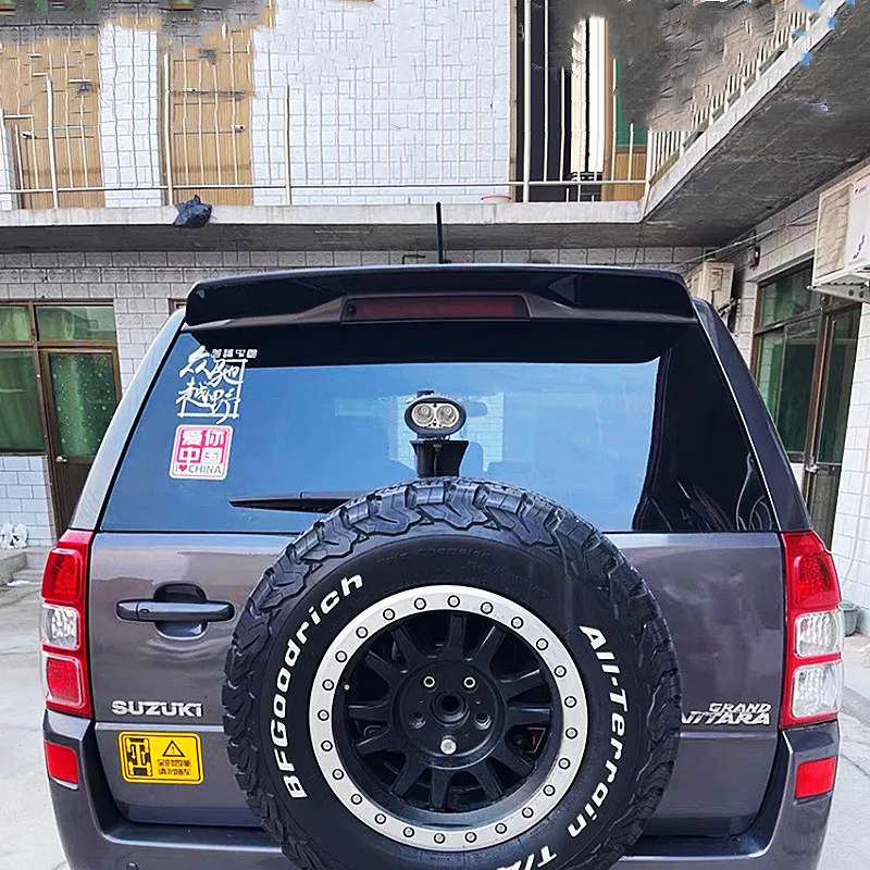 Para suzuki vitara 2006-2015 tampa do tronco traseiro do carro spoiler asas abs plástico kit corpo do carro exterior acessórios de ajuste