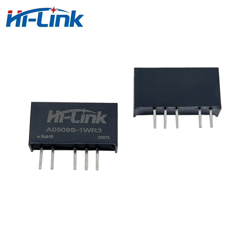 

50pcs Hi-Link Smart Home 1W 5V To 9V Isolated Unregulated Single output Constant Voltage Input DCDC Power Module A0509S-1WR3