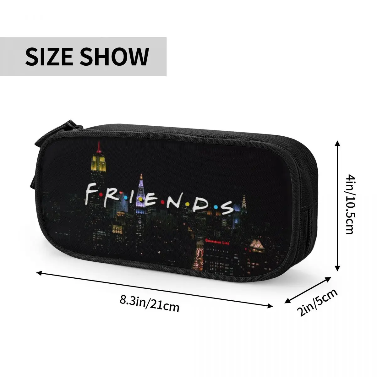 Lovely Friends TV Show Pencil Case Cartoon Pencil Box Pen Holder for Girls Boys Big Capacity Bags Students School Stationery