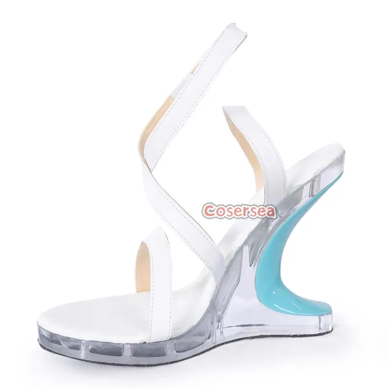 Cosersea  The Shorekeeper Cosplay Shoes Game Wuthering Waves  The Shorekeeper Cosplay Shoes High Heel Halloween Cosplay Shoes
