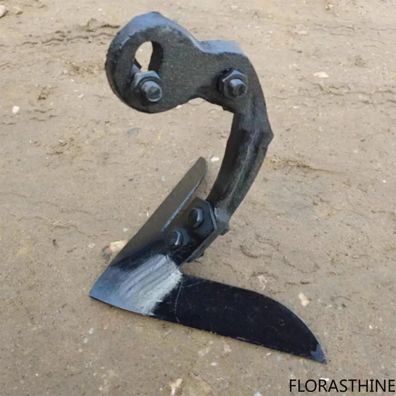 Field Cultivator Hoe Blade Head Replacement Wear Resistant Weeding Trenching, Farming Tool Multifunctional 4mm Thickness