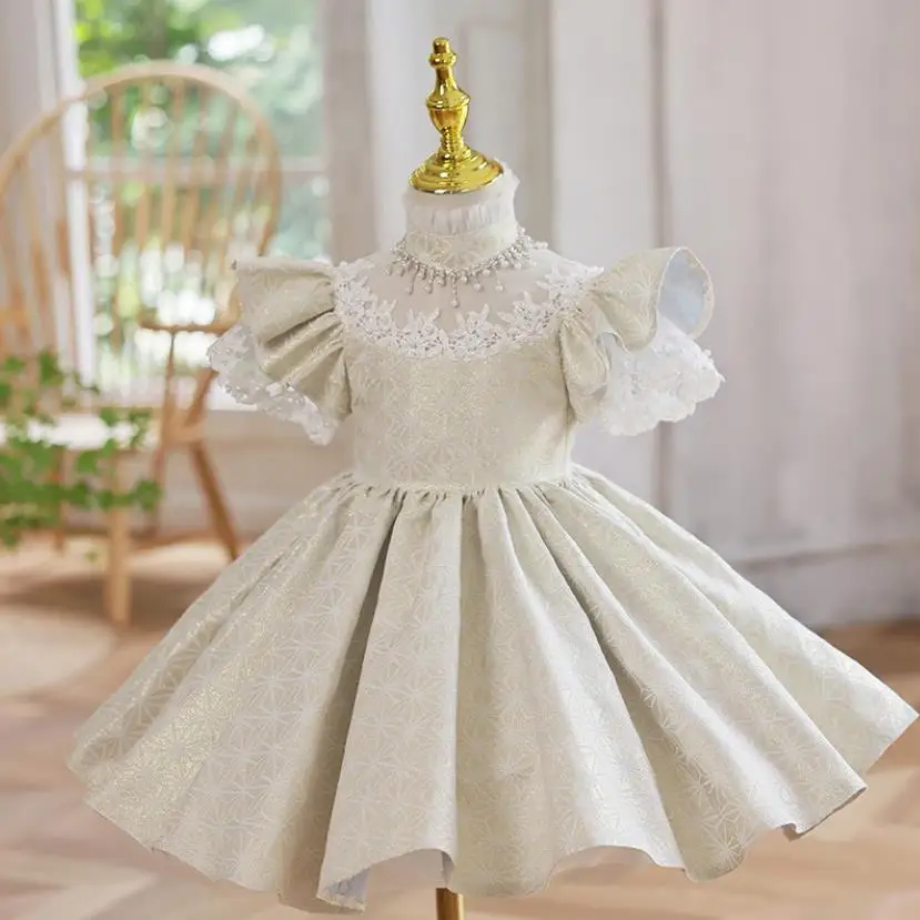 

Kids Catwalk Princess Evening Dress Wedding Birthday Girls Party Dress A3736 Vestidos Para Niñas Bridesmaid Dresses