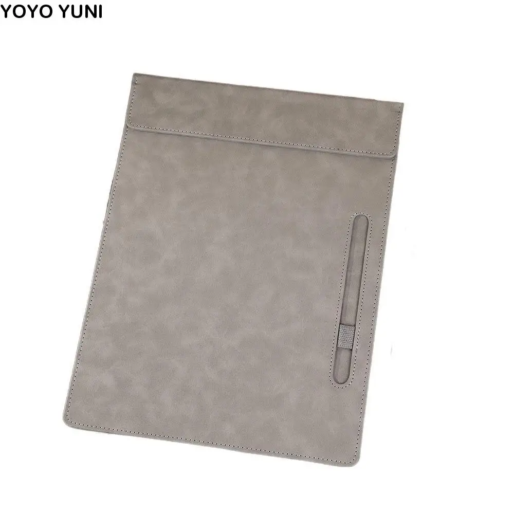 

Multipurpose PU Leather File Folder Magnetic with Pen Insert Writing Clipboard Portable a4 Writing Board Nurses