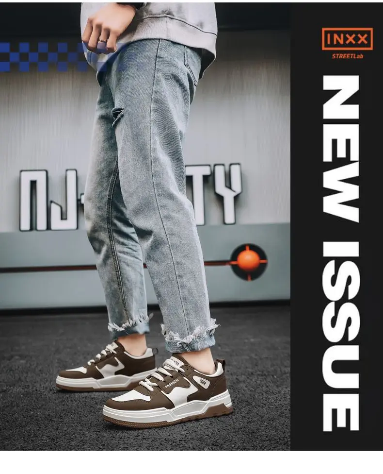 Modne męskie trampki Designerskie buty męskie Outdoor Casual Buty do tenisa Wygodne buty na platformie Pu Tenis Masculino