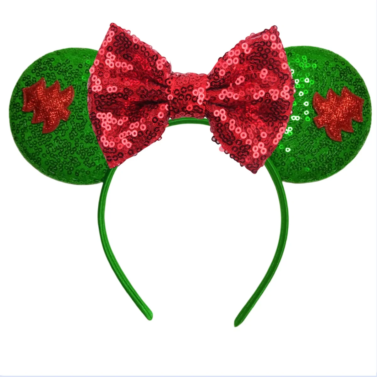 Christmas Mouse Ears Headband Sequin Bow Headband Girls Christmas Tree Decorations Antler Bell Hair Accessories For Women