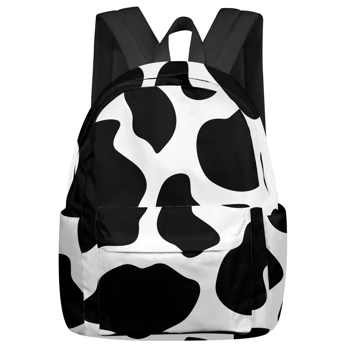 Cow Pattern Black And White Love Spot Cartoon Large Capacity Backpack Men Laptop Bags High School College Girl Student Mochila