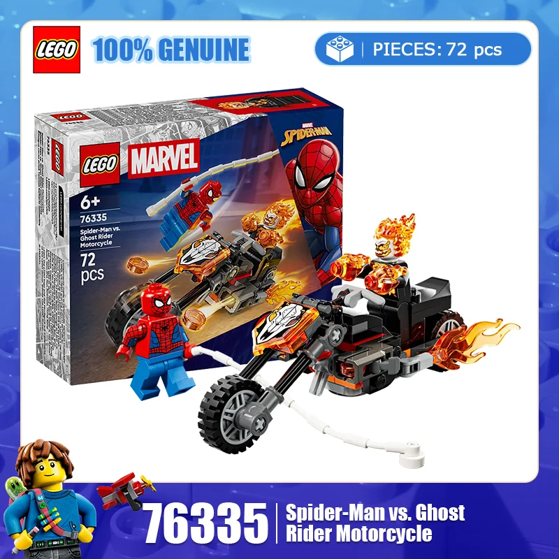 

Lego Blocks Marvel Series 76335 Spider Man vs. Ghost Rider Motorcycle Children's Puzzle Building Blocks Toy Gift