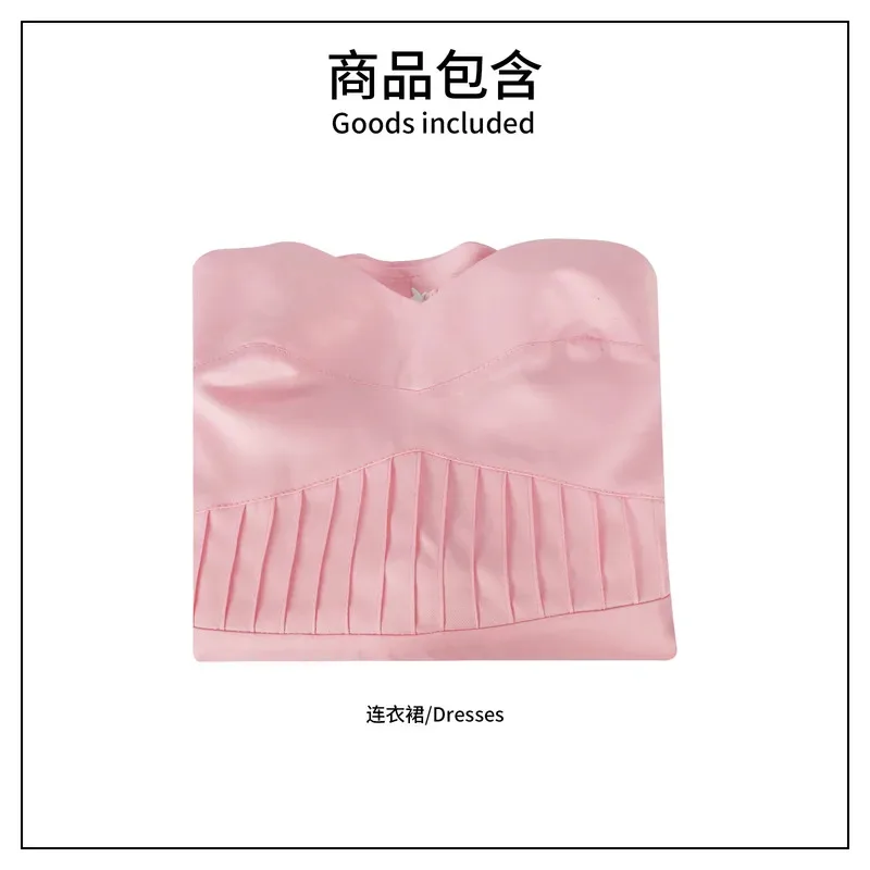 2025 aaa 드라마 시리즈 애플 벨 사이다 깁슨 비니거 코스프레 의상 핑크 드레스 할로윈 파티 의상 여성 롤플레이