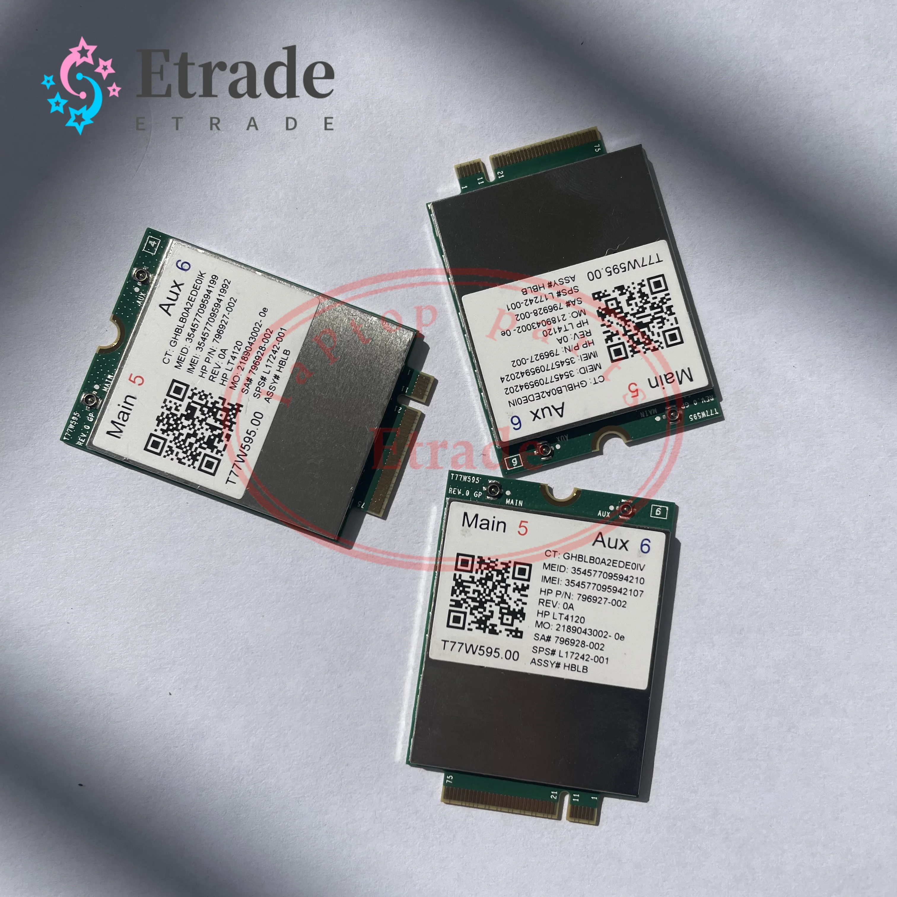 1pcs W595 LT4120 X5 LTE M.2 Module 4G WWAN Card 796927-001 For HP Elite x2 840 850 G3 640 650 645 G2 Probook 640 645 650 655 725