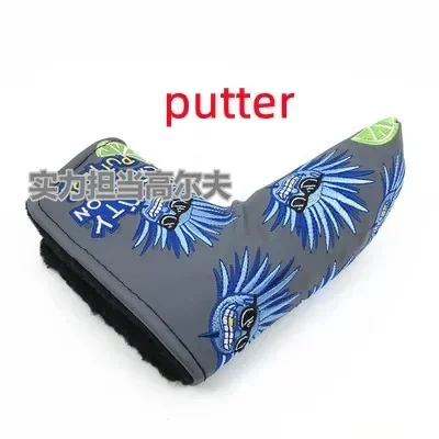 Golf Accessories PU High Quality PU Golf Head Cover for No. 1 No. 3 No. 5 UT Driver Golf Club Wood Cap Putter