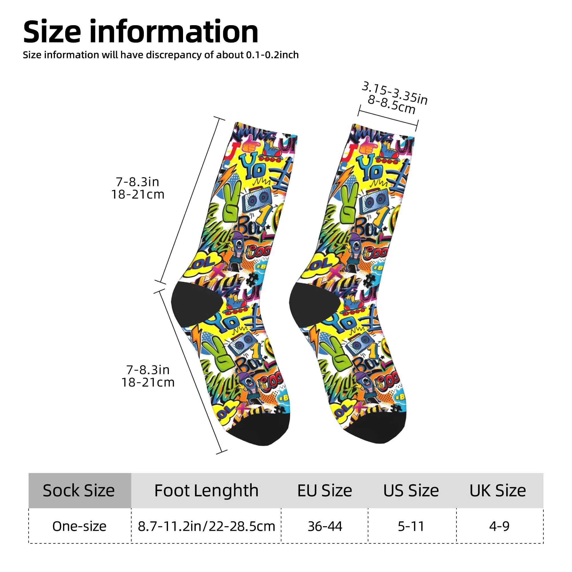 أزياء الذكور الرجال الجوارب عارضة الكتابة على الجدران شجرة الهزلي الملونة جورب البوليستر الرياضة المرأة الجوارب الربيع الصيف الخريف الشتاء