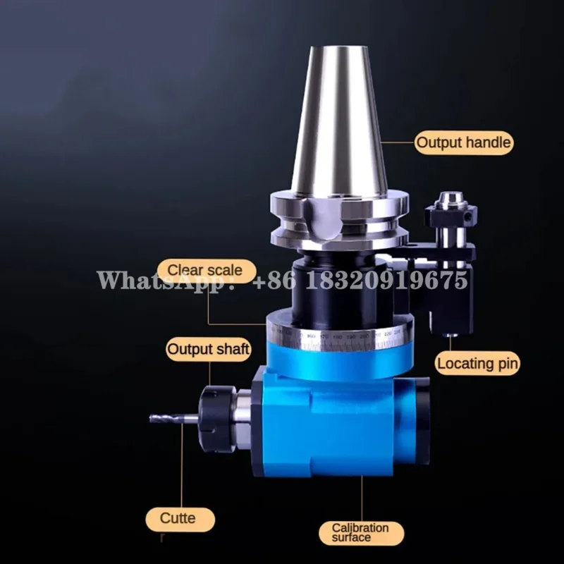 CNC Machining Center BT30-90 Degree Angle Head Side Milling Cutter Handle AGER25/32/40 Right Cyclmotion