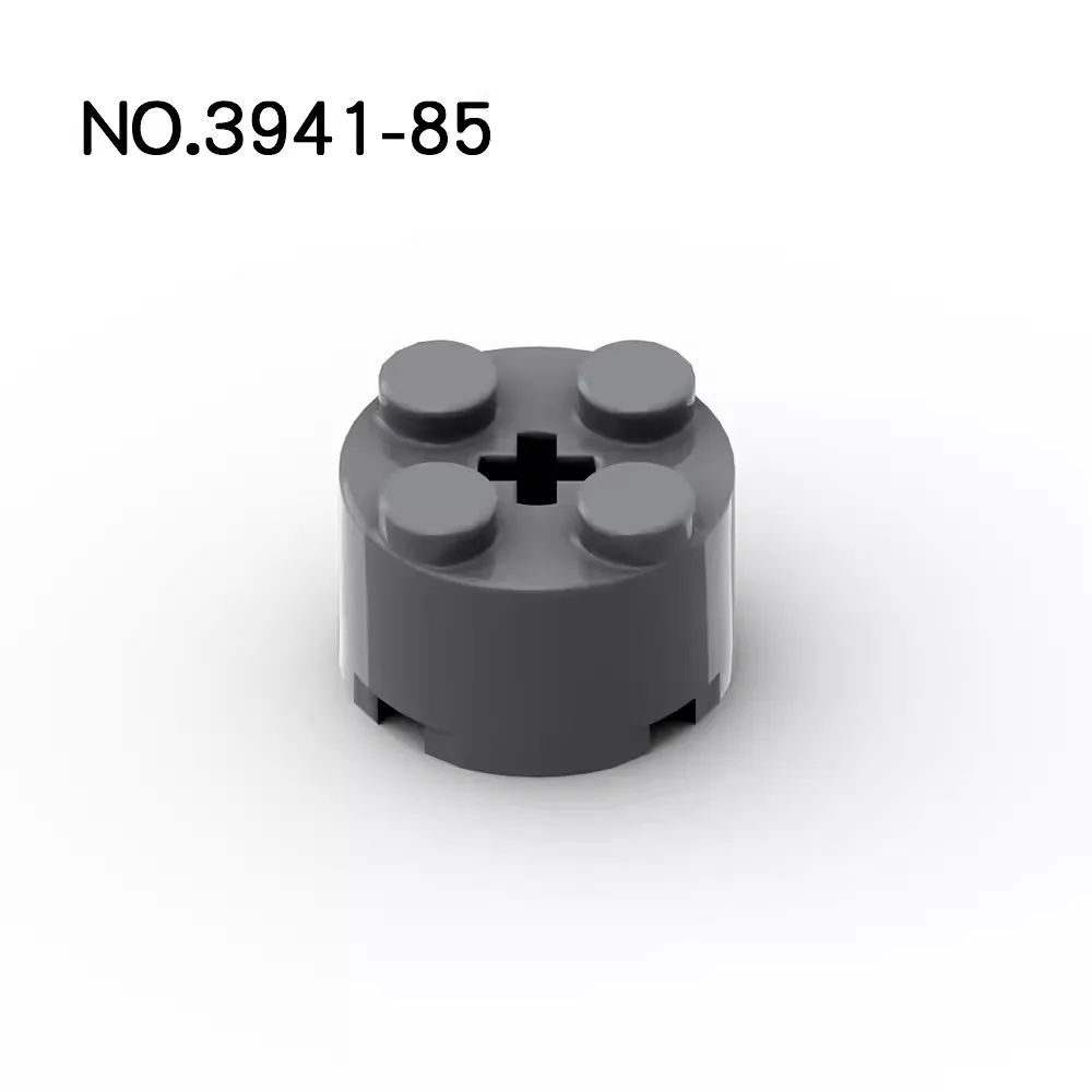 20Pcs MOC Parts 3941 6143 Brick Round 2 x 2 with Axle Hole Compatible Bricks DIY Assmble Building Blocks Particle Kid Toy Gift