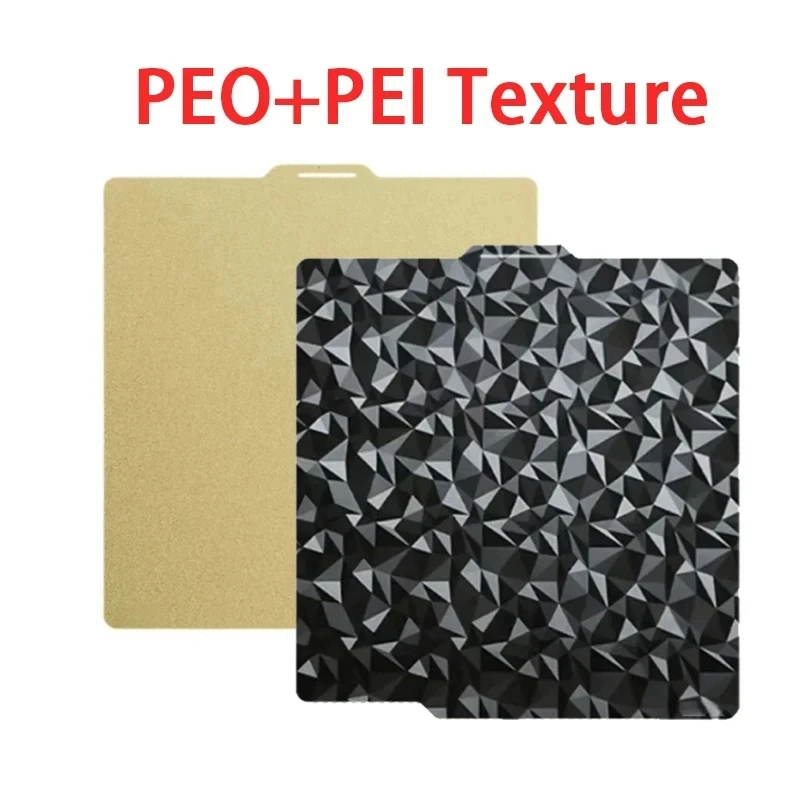Für Bambu Lab X2D P2S X1 P1S Carbon-Bauplatte A1 PEI-Blatt, texturiert, doppelseitig, PEO PET-Bauplattengestell für Bambulab P1P X1C Bauplatte