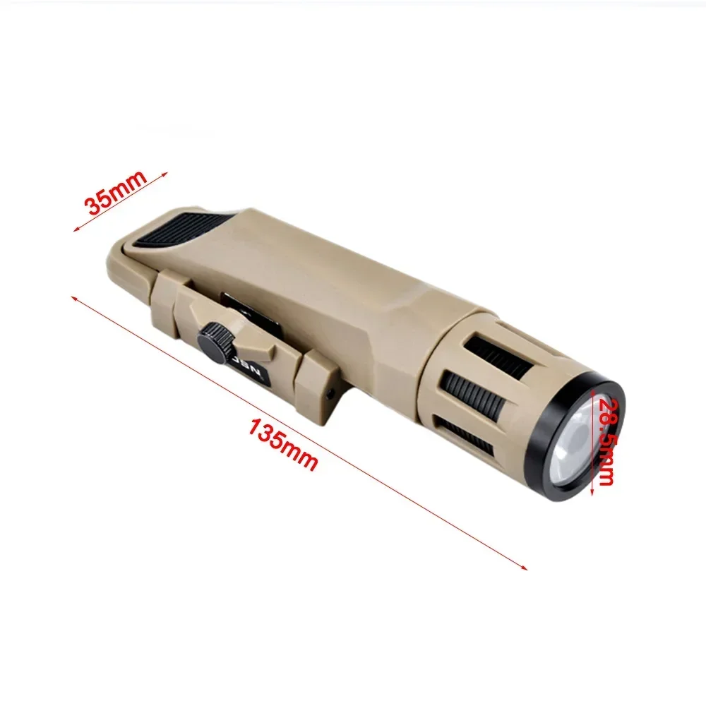 LED Flashlight Tactical Hanging Scout Light /Strong light burst/Adapted to 20-21MM guide rail Field lighting camping