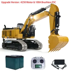 Upgraded RTR 385CF RC Hydraulic Excavator 1/8 Heavy Duty Machine Metal Giant Digger Remote Control Construction Vehicle TH23891