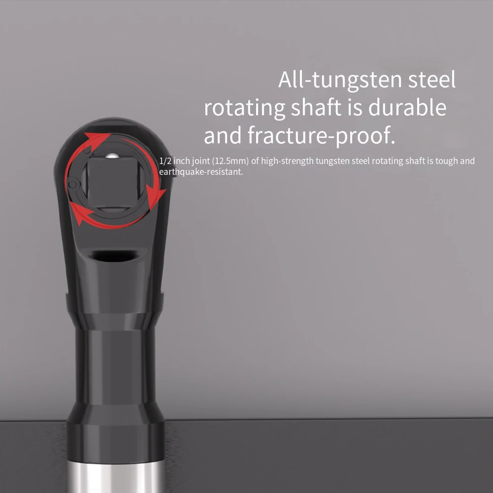 Automatic Ratchet Hand Wrench 37-74 Lb-ft Torque Narrow Neck Design 3-second Quick Change High Torque Wrench Extender