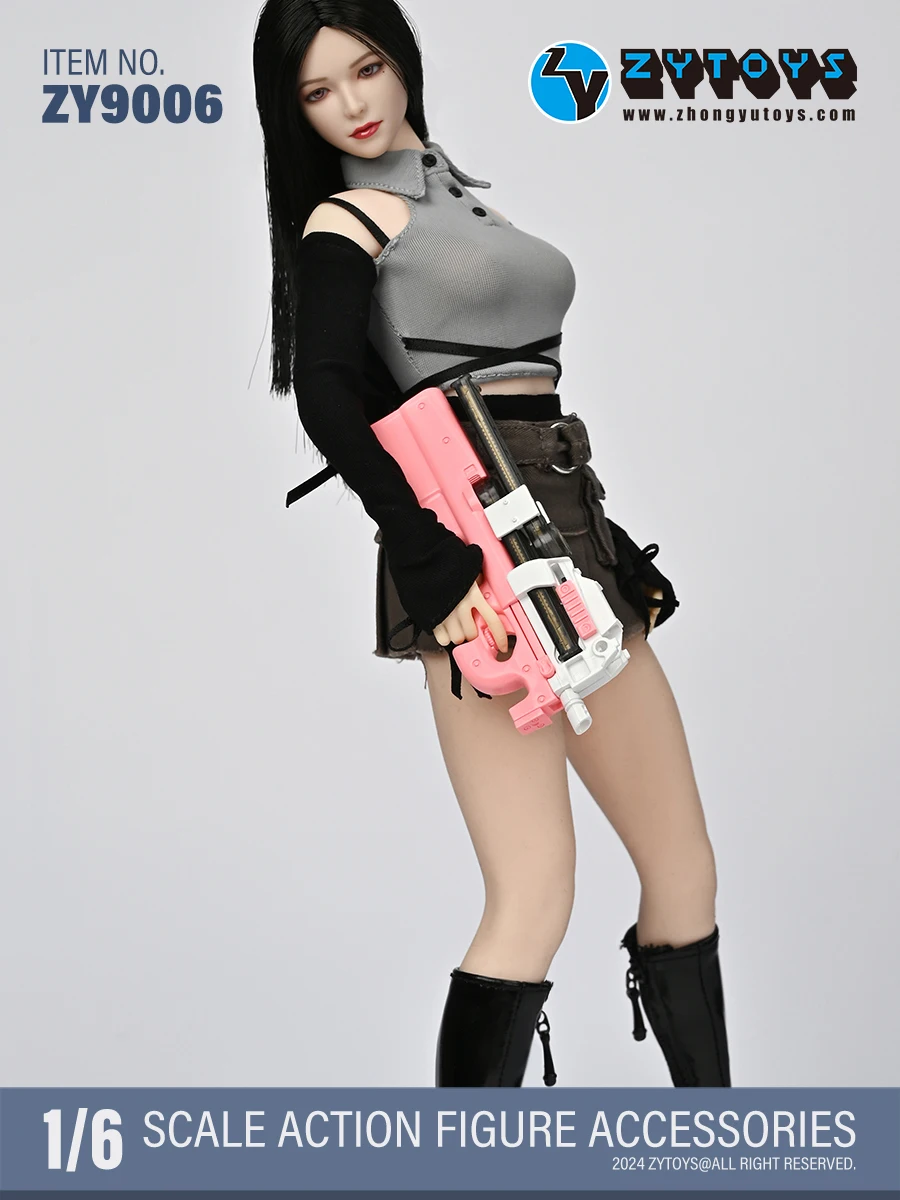 

ZYTOYS 1/6 Scale Pink P90 Submachine Plastic Model 8.5cm for 12inch Action Figure Female Male Sodlier Army Toys