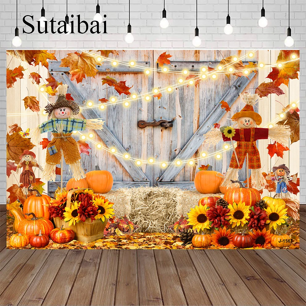 

Autumn Forest Fallen Leaves Nature Scene Baby Portrait Backdrop Photography Photographic Background for Photo Studio Photophone