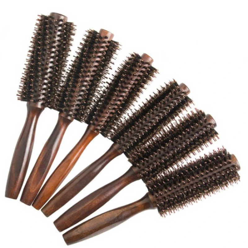 Comb Hair Curling Comb Female Men's Household round Brush Blowing to Make Hair Style Inner Buckle Fluffy Hair Saloon Dedicated