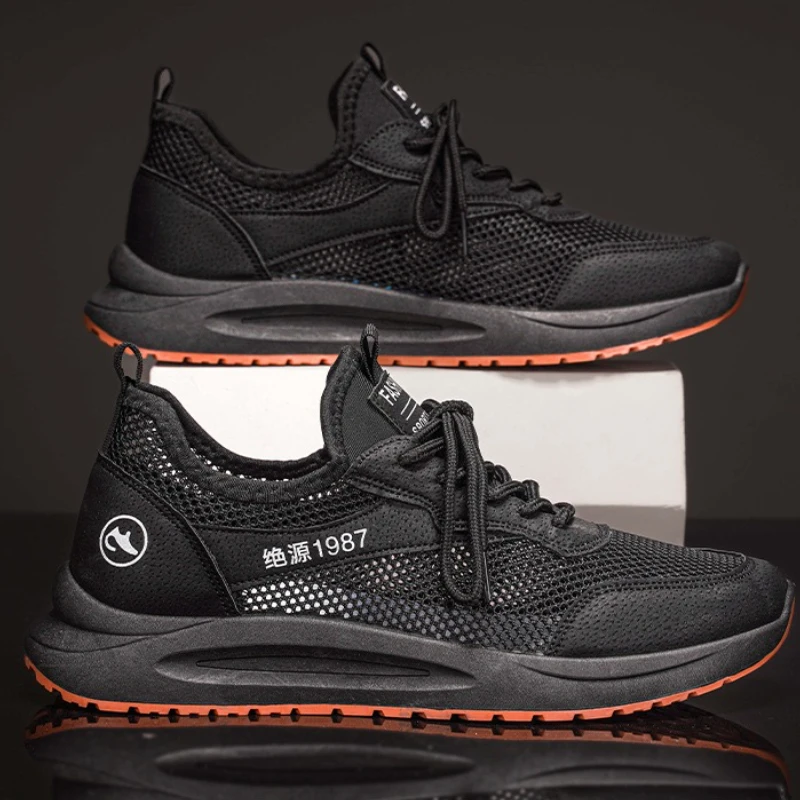 Men's Sneakers Summer Mesh Breathable Casual Shoes Trendy Lace-up Soft-soled Running Shoes for Men 2025 Luxury New Tennis Shoes