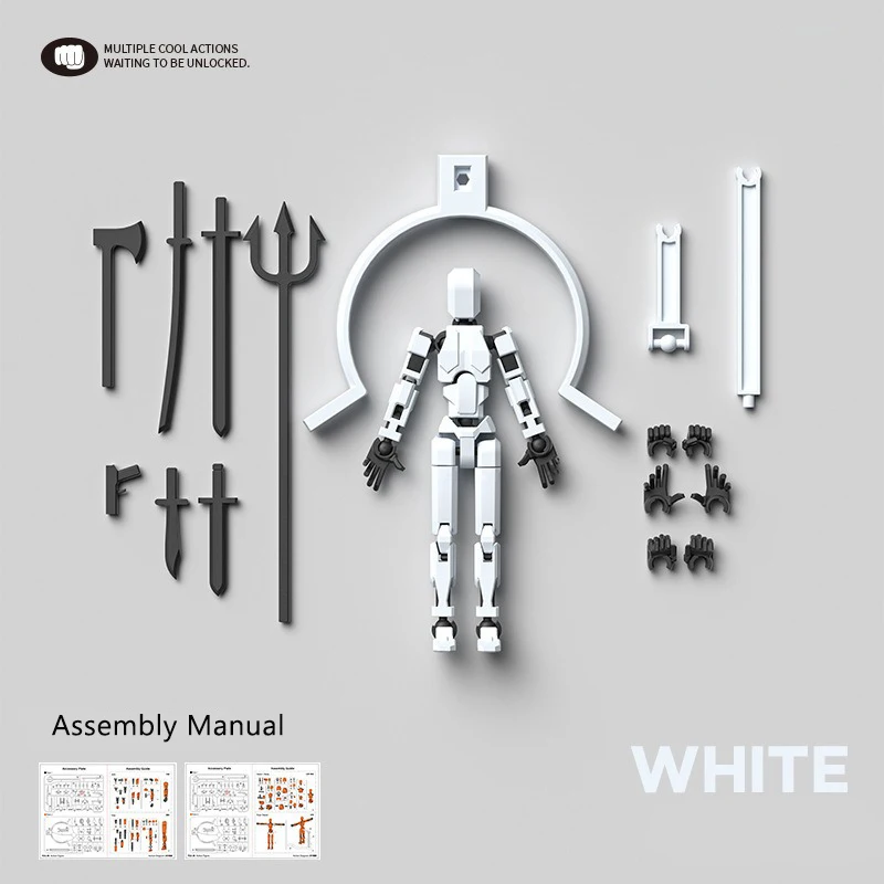 Atração magnética 3d impresso manequim manequim 13 multi-articulado móvel shapeshift robô montagem figura de ação brinquedos para crianças