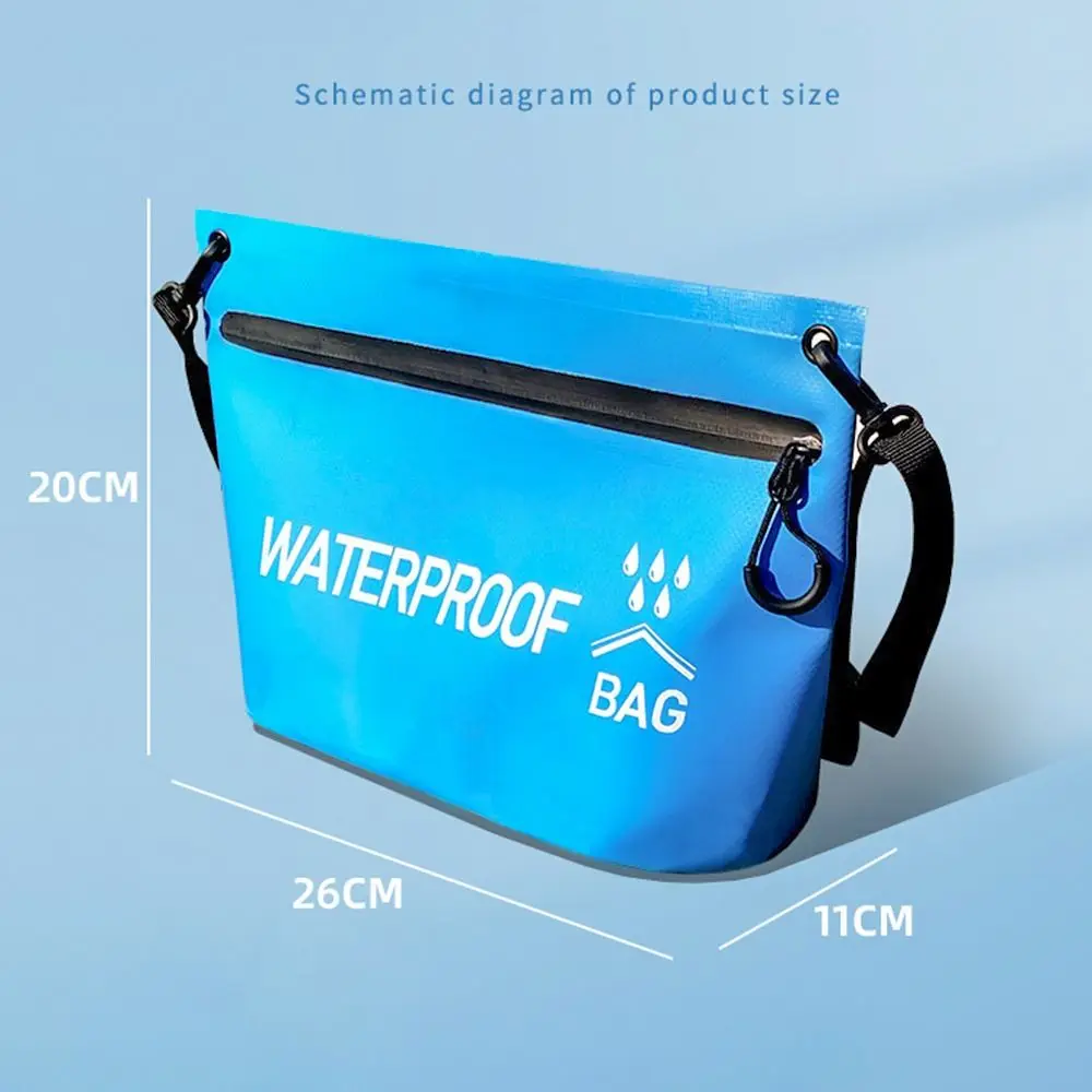Bolsa seca impermeable de 5L, bolso de viaje con cremallera, saco de lavado, natación, Rafting, kayak, río, Trekking, canotaje flotante, bolsas de agua