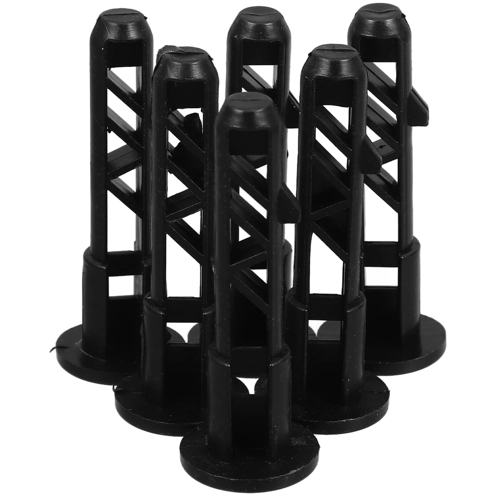 

6pcs Plastic Trash Can Dustbin Cover Hinges Black Nylon Latch Pins for Wheeled Bin Durable Reliable Garbage Container Repair Kit