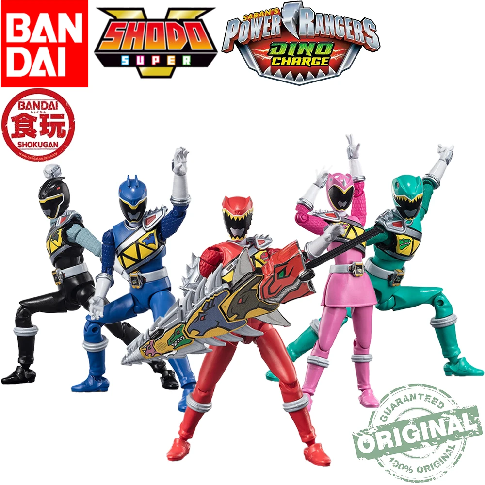 

In Stock Original Bandai Shodo Super Power Rangers Dino Super Charge Zyuden Sentai Kyoryuger Full Pcak Collectible Action Figure