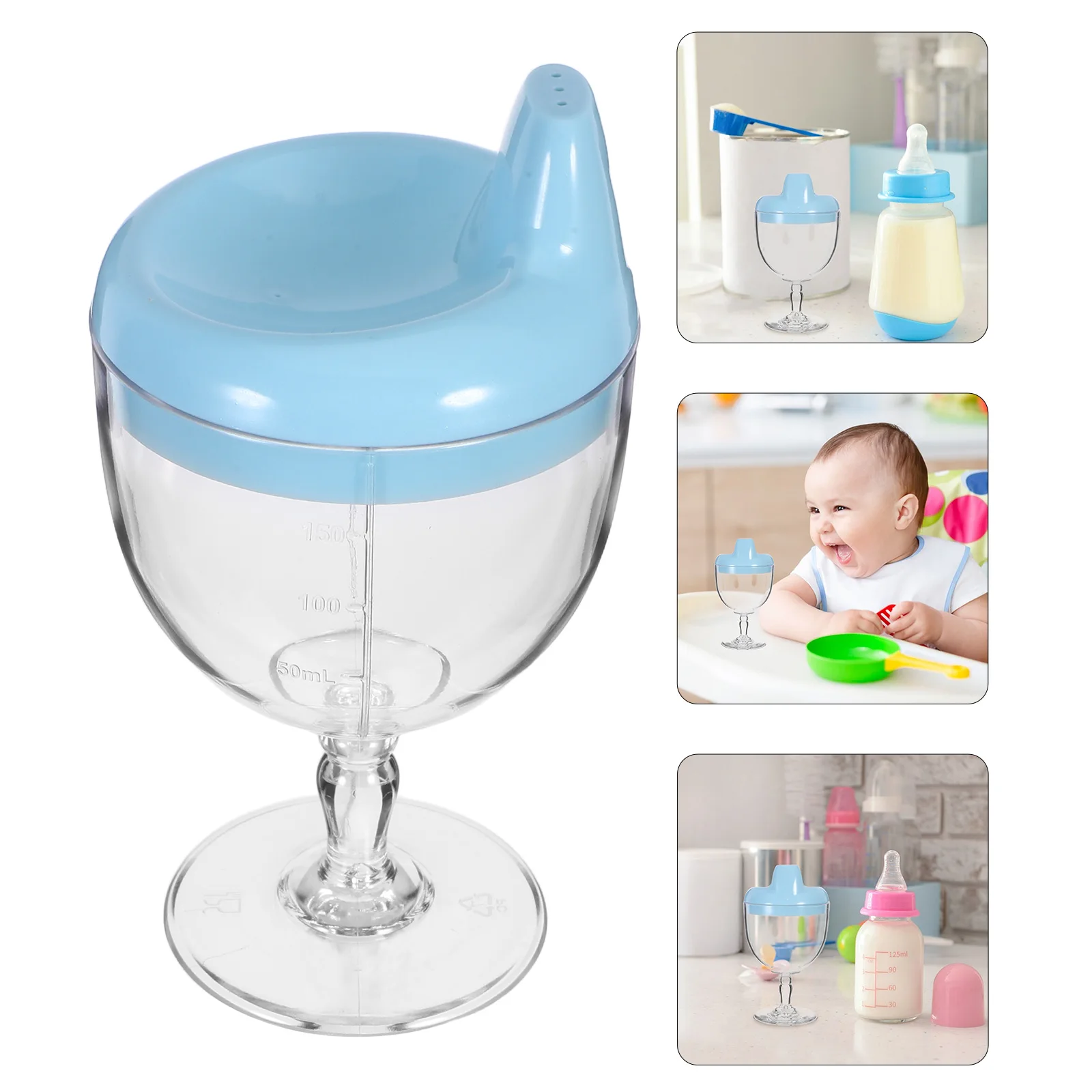 

2 Pcs Learning Cup Infant Milk Cups for Toddlers Straw Plastic Training PP、PC Tumbler