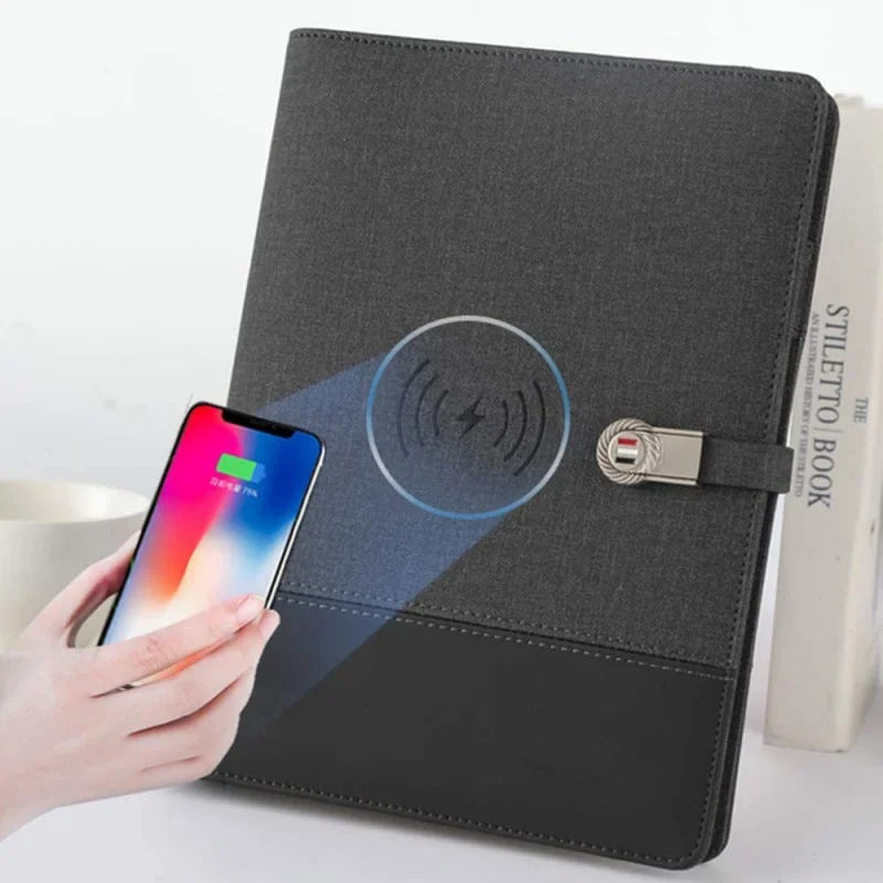 Egyéni product.a5 Jegyzetblokk Szokás Logó Zsebnaptár 8000mah Szikratávirát töltés powerbank Jegyzetblokk vel USB