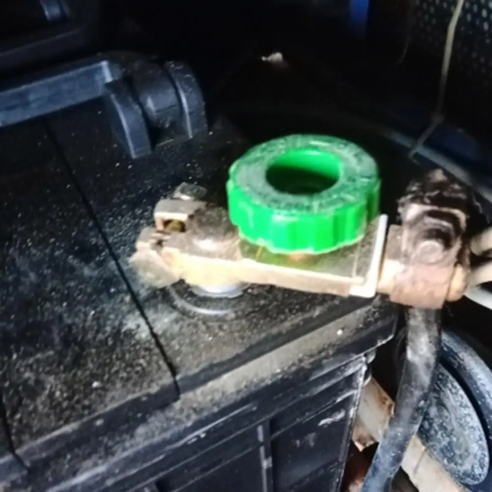 4Pcs Car Battery Switch Battery Terminal Link Switch Quick Cut-off (Green 17mm)