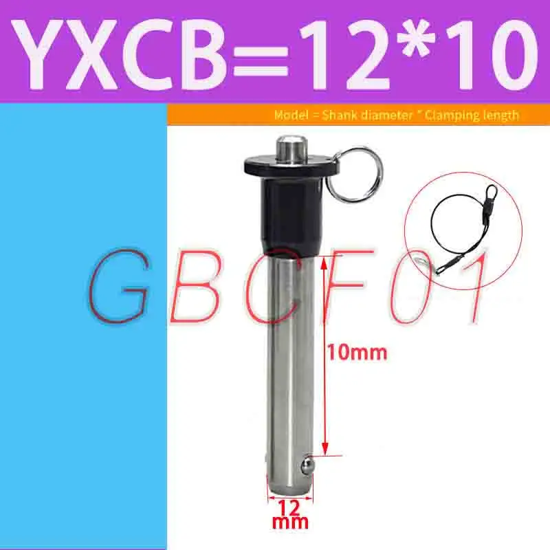 Stainless steel Aviation Push-Button Quick Release Pin Hollow Quick Release Pin Diameter 12/16/20/25mm Positioning Indexing Pin