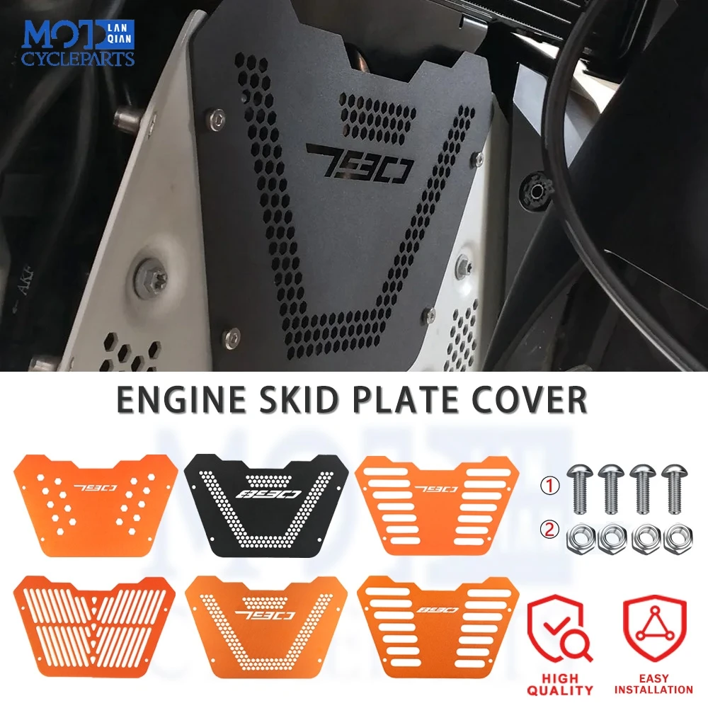 

2024 2025 Motorcycles Accessories For 790 890 Adventure R/S 2020 - 2022 2023 Norden 901 Engine Guard Cover Crap Flap Protector