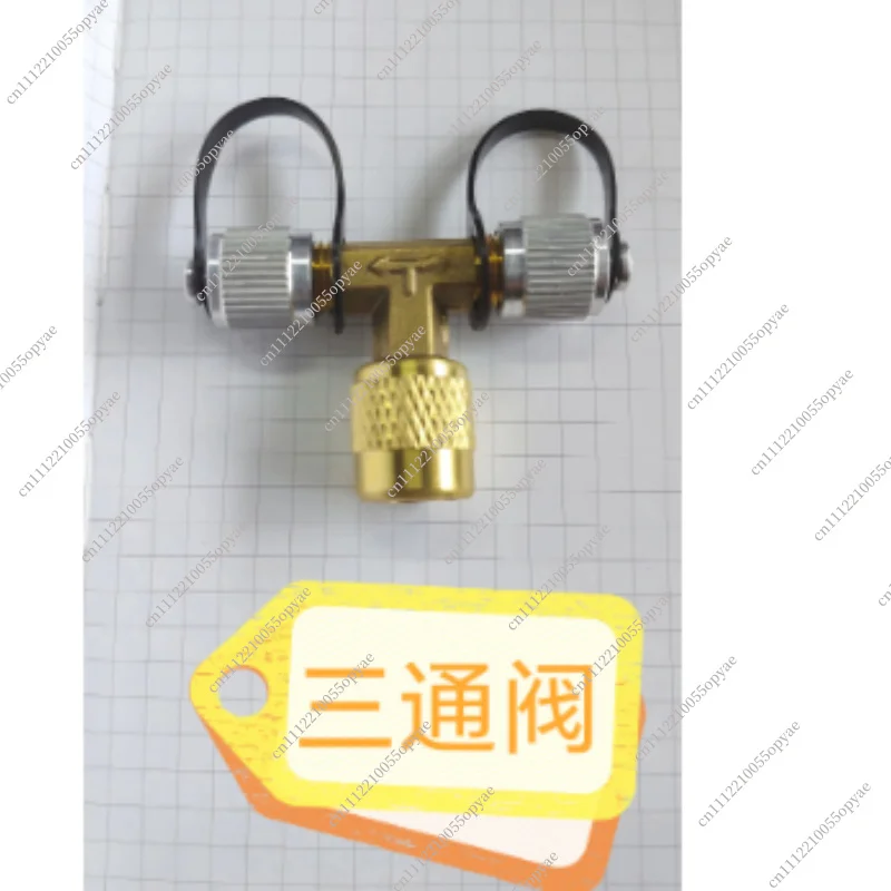 VGW Mini Three Way Valve Vacuum Gauge HVAC Refrigeration Micron Measurement Connector Tool