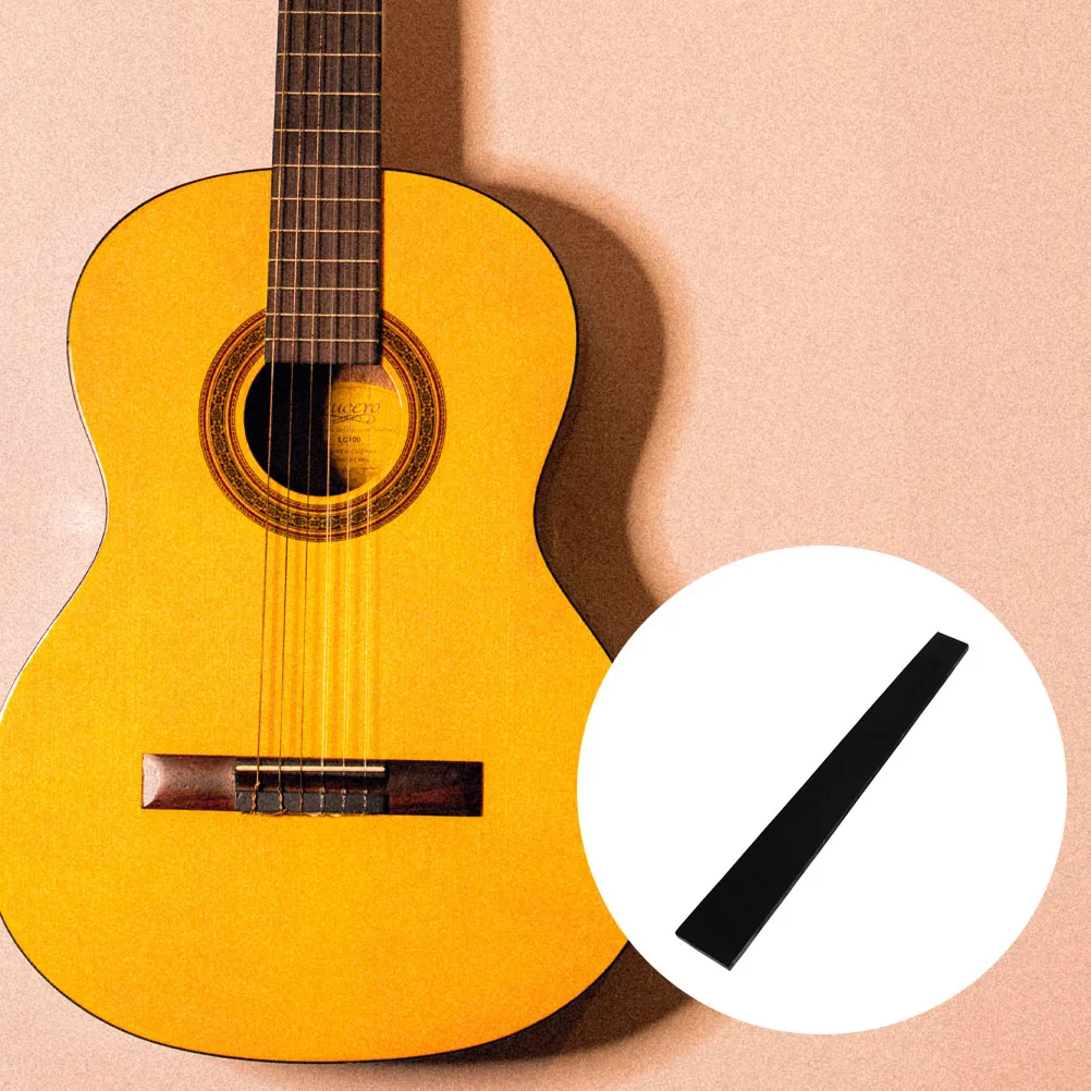 

Premium Ebony Wood Fretboard for Guitar Replacement High Hardness Full-Bodied Tone Stable Guitar Repair Accessory