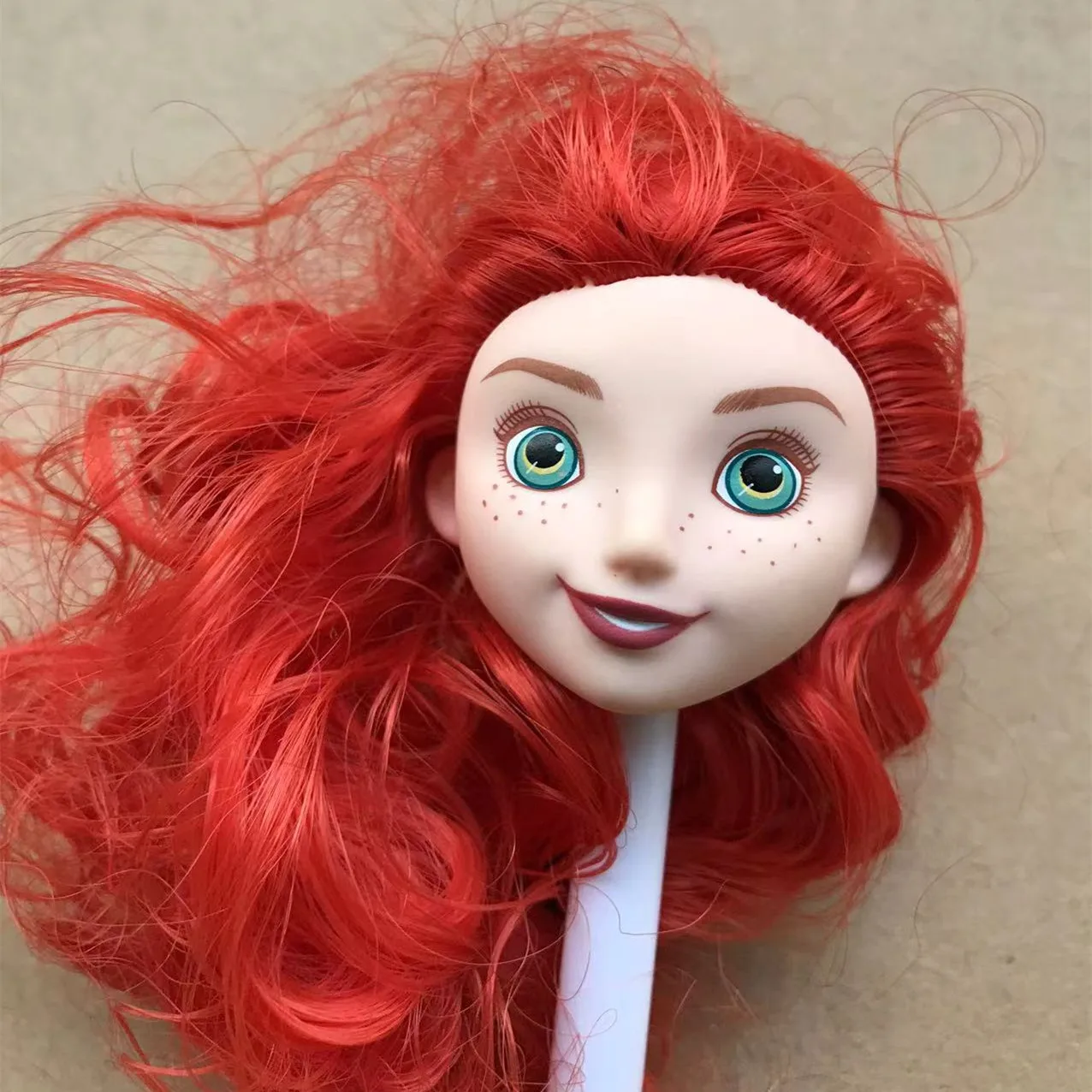 Princess Doll Head Colorful Hair Doll Accessories Quality Collection Doll Parts Girl Collection Rare Face Doll Heads Girl Gifts