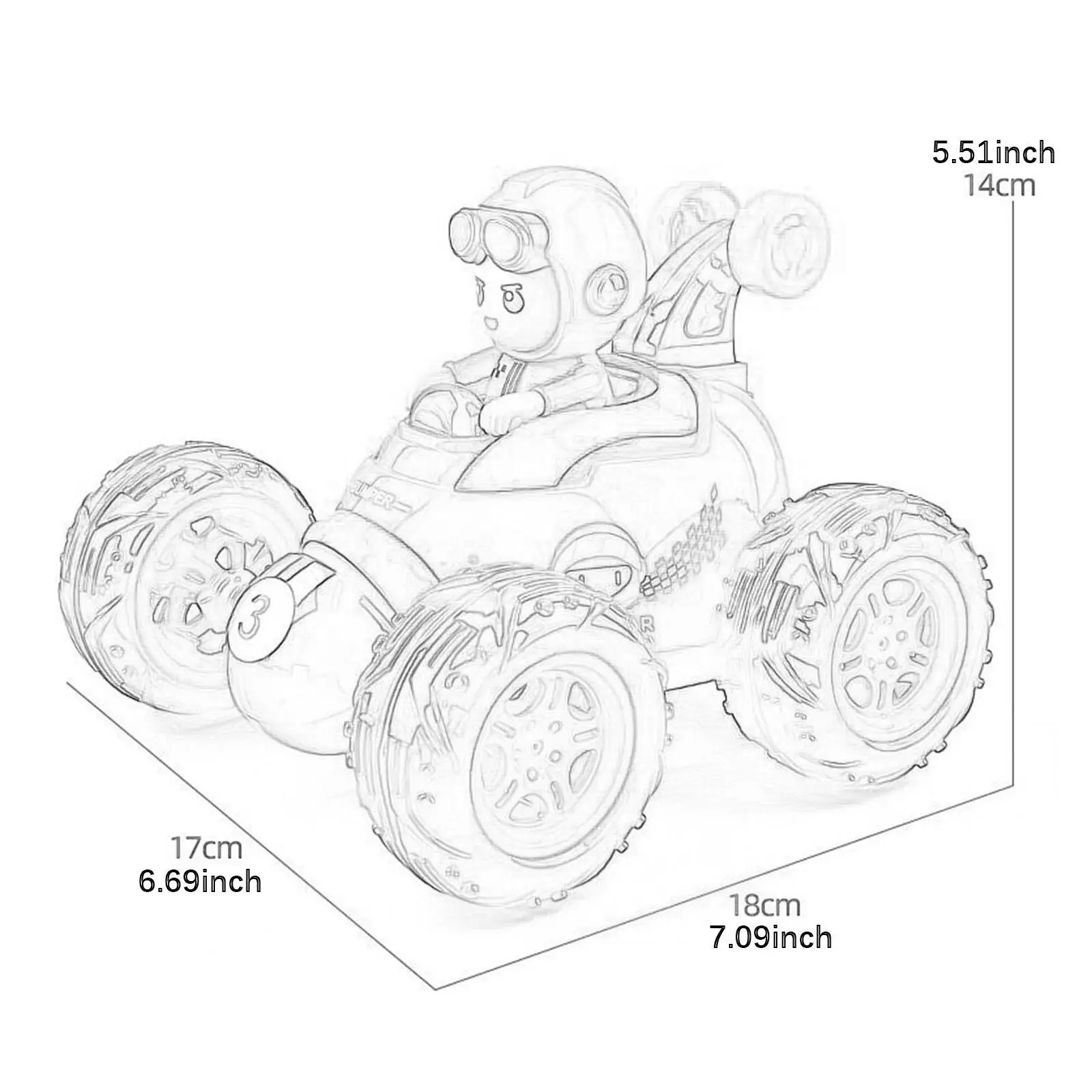 

Радиоуправляемая электрическая машинка-игрушка, высокоскоростная, легкая, 360° ° Вращение и повороты для
