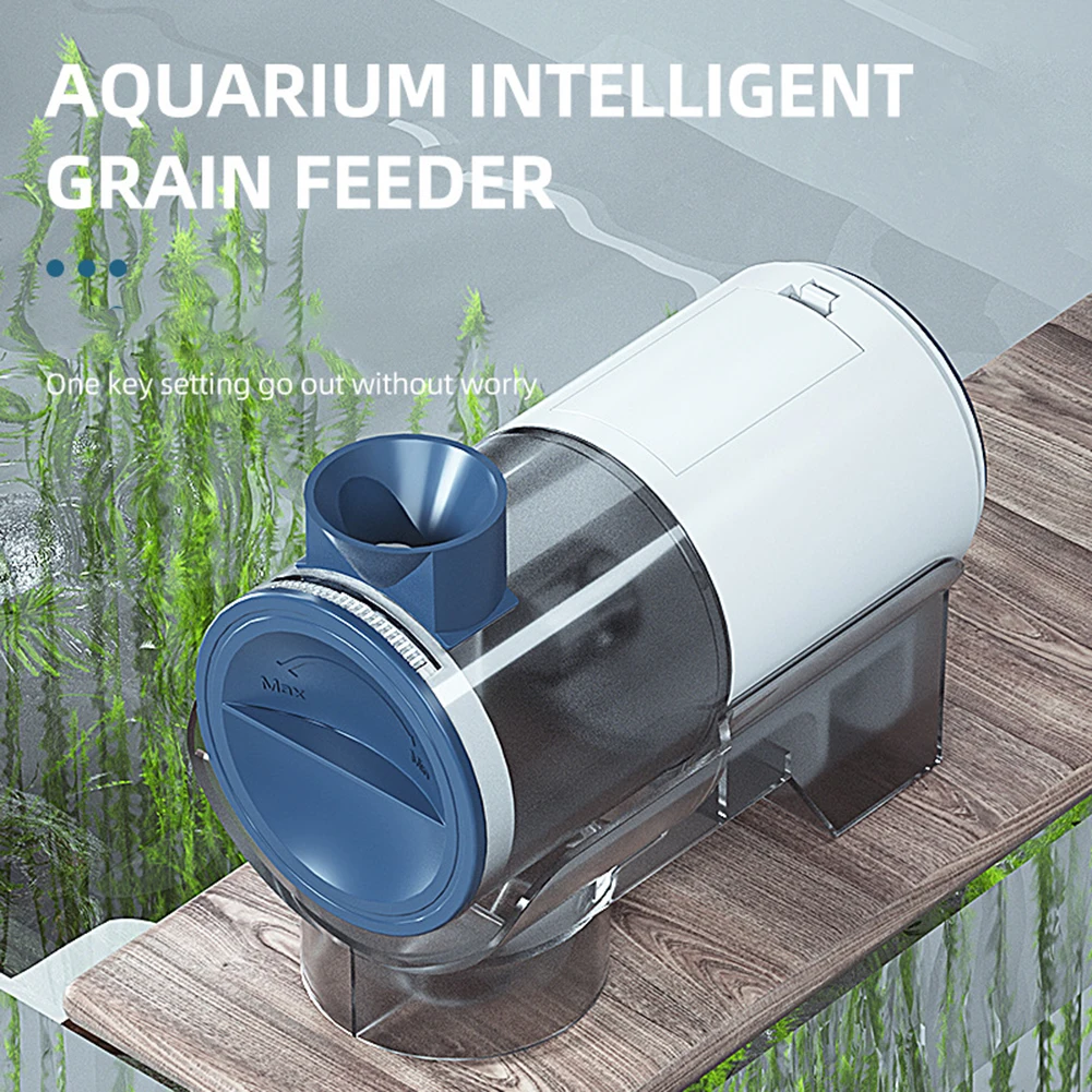 200ml Automatic Fish Feeder Large Capacity Intelligent Dual Mode Timing Food Dispenser For Aquarium Fish Tank