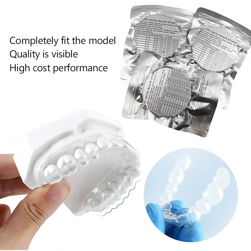 

Листы для вакуумной формовки зубных протезов (мягкие/жесткие, 0.8-3.0 мм) для ортодонтических ретейнеров и шин, а также моделей челюстной полости для зуботехнических лабораторий